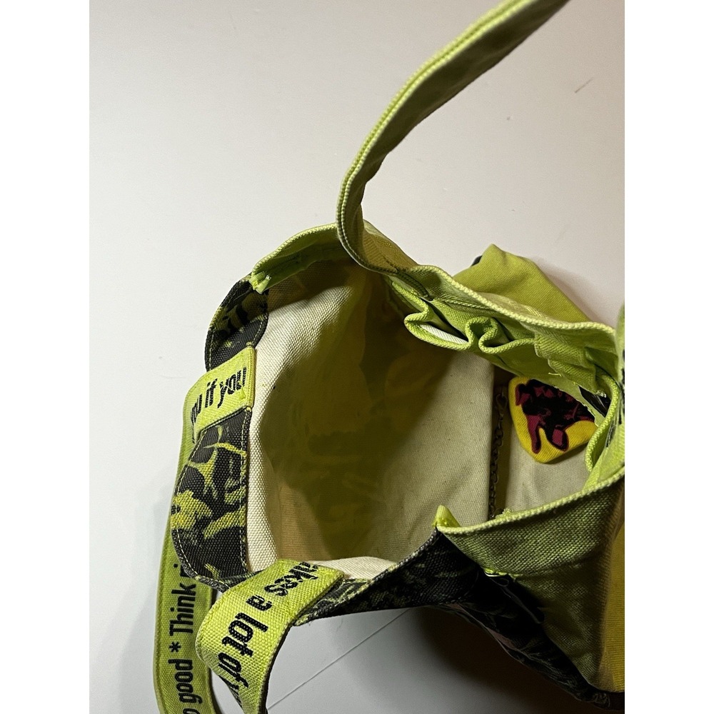 RARE Loop NYC Andy Warhol Mao Floral Canvas Tote Bag With Chained Coin Pouch - Picture 10 of 16